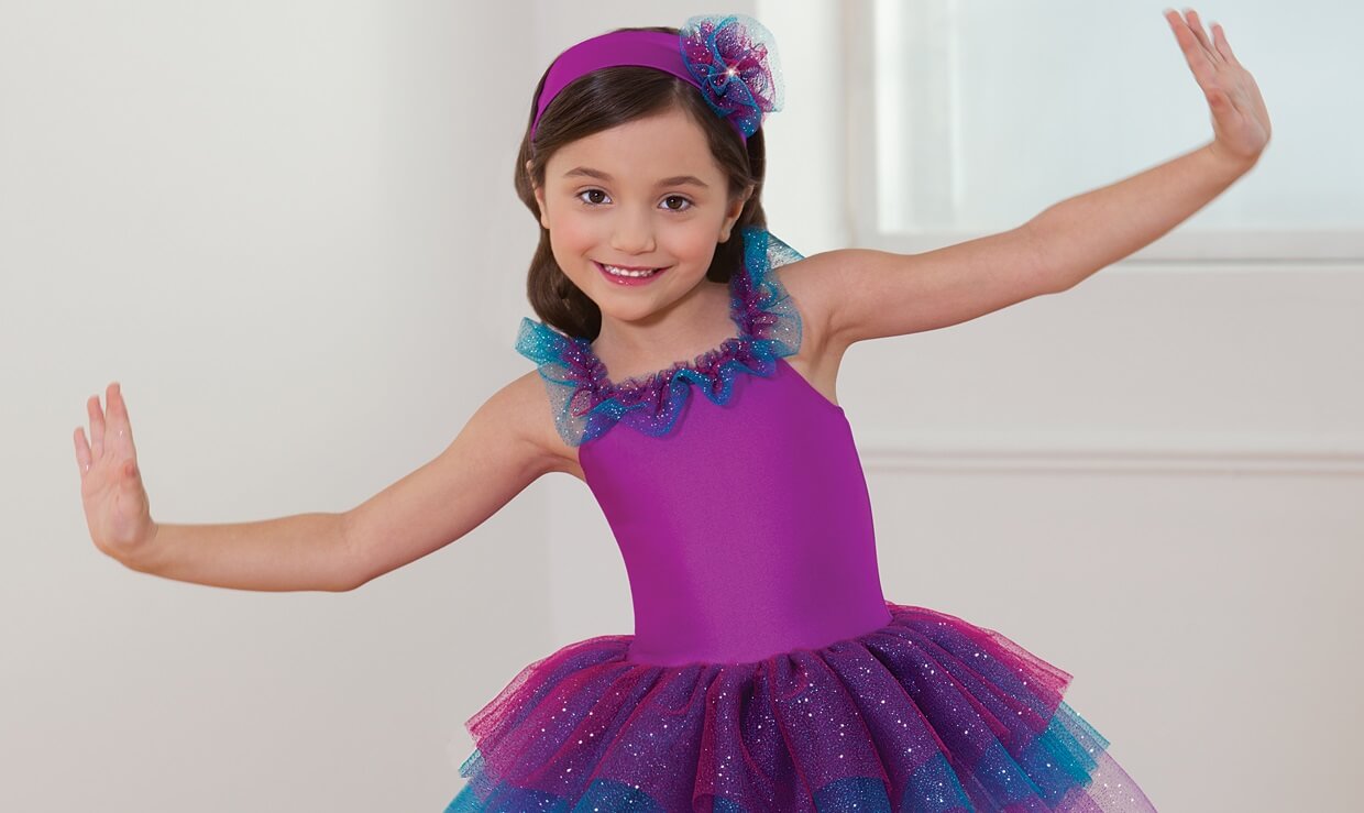 660 ballet tap jazz costume purple