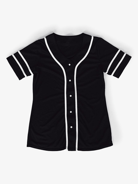 Black baseball jersey dance costume