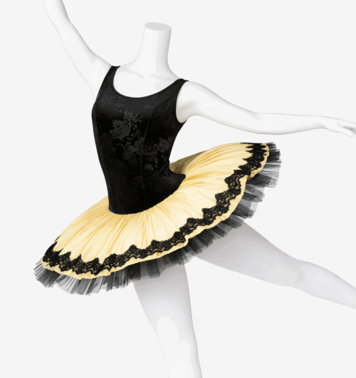 Golden cream gold and black tutu