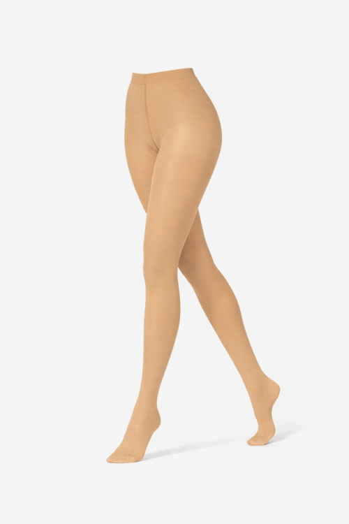 footed dance tights tan